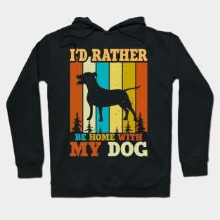 I'd Rather Be Home With My Dog T shirt For Women T-Shirt Hoodie